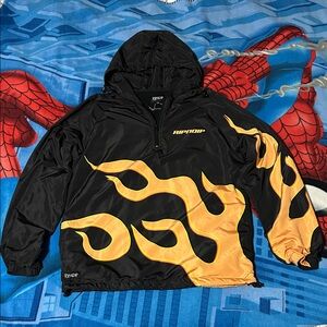 NWOT | RipNDip Flames Windbreaker